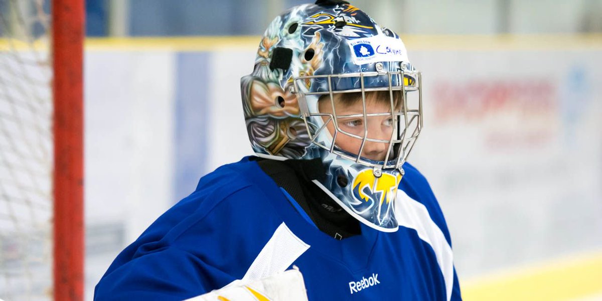 EliWilsonG's tweet photo. Young Goaltender focused on improving his game. #ItsAboutSkill @EyeCandyAir #NiceBucket https://t.co/b0f1ZvJSf9