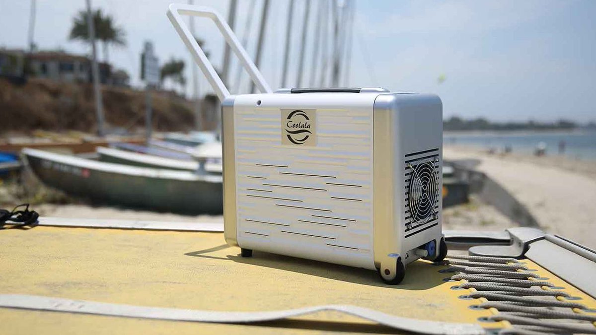 Vikezmedia's tweet photo. Coolala is the world’s first portable, solar-powered A/C unit https://t.co/8GnEuNW9wc #aircondition #innovation #gadgets #Coolala #startup https://t.co/2c2kJWUOSp