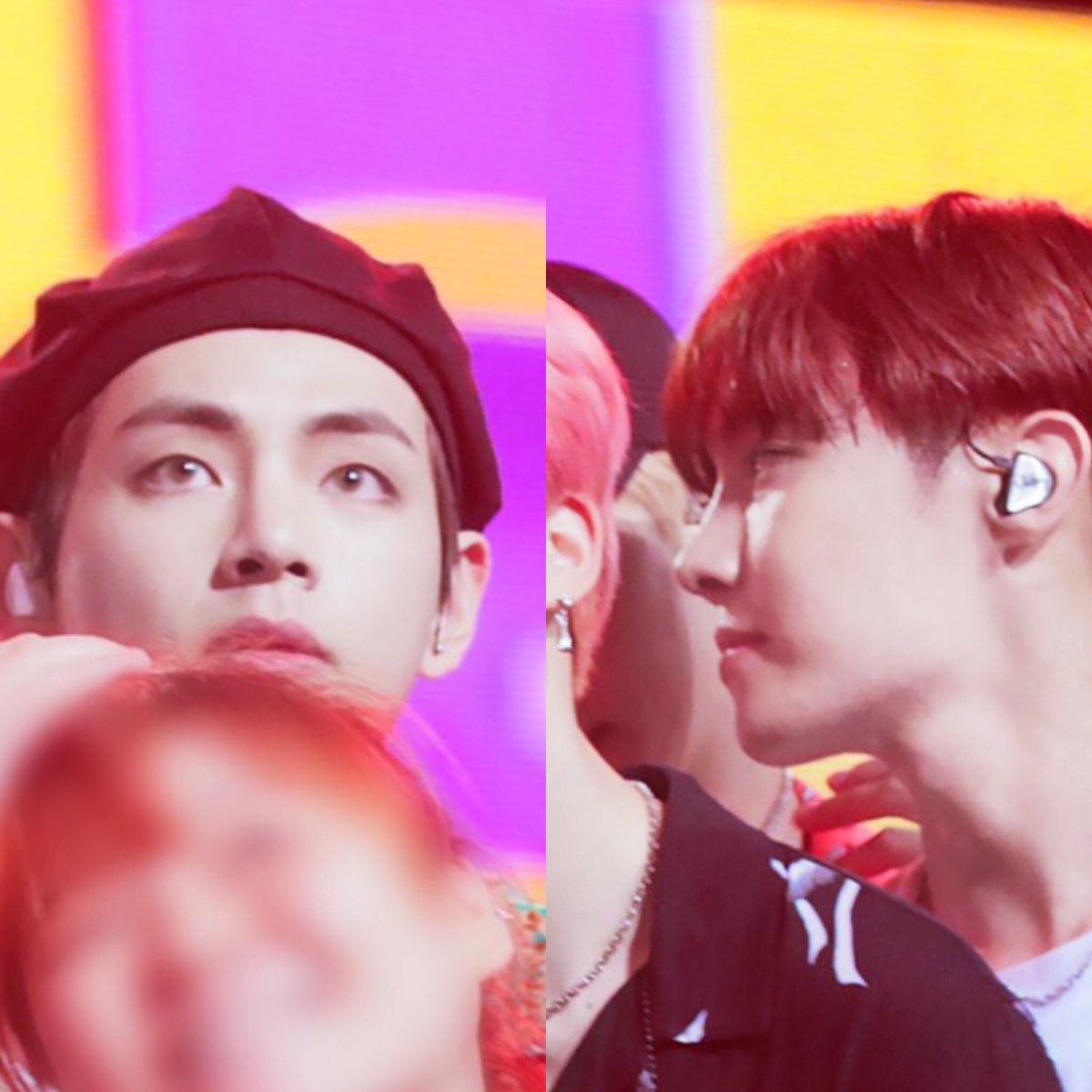 SpringDayKV613's tweet photo. @FROSTEYES9495 @btsitos @BTS_twt @TAETAEYES1230 @HOPEYES218 "I often want to reach my fingers out to feel the soft warmth of your cheek. Though when the world is watching, I can only stare." #VHope https://t.co/Zqy6l0TgtQ