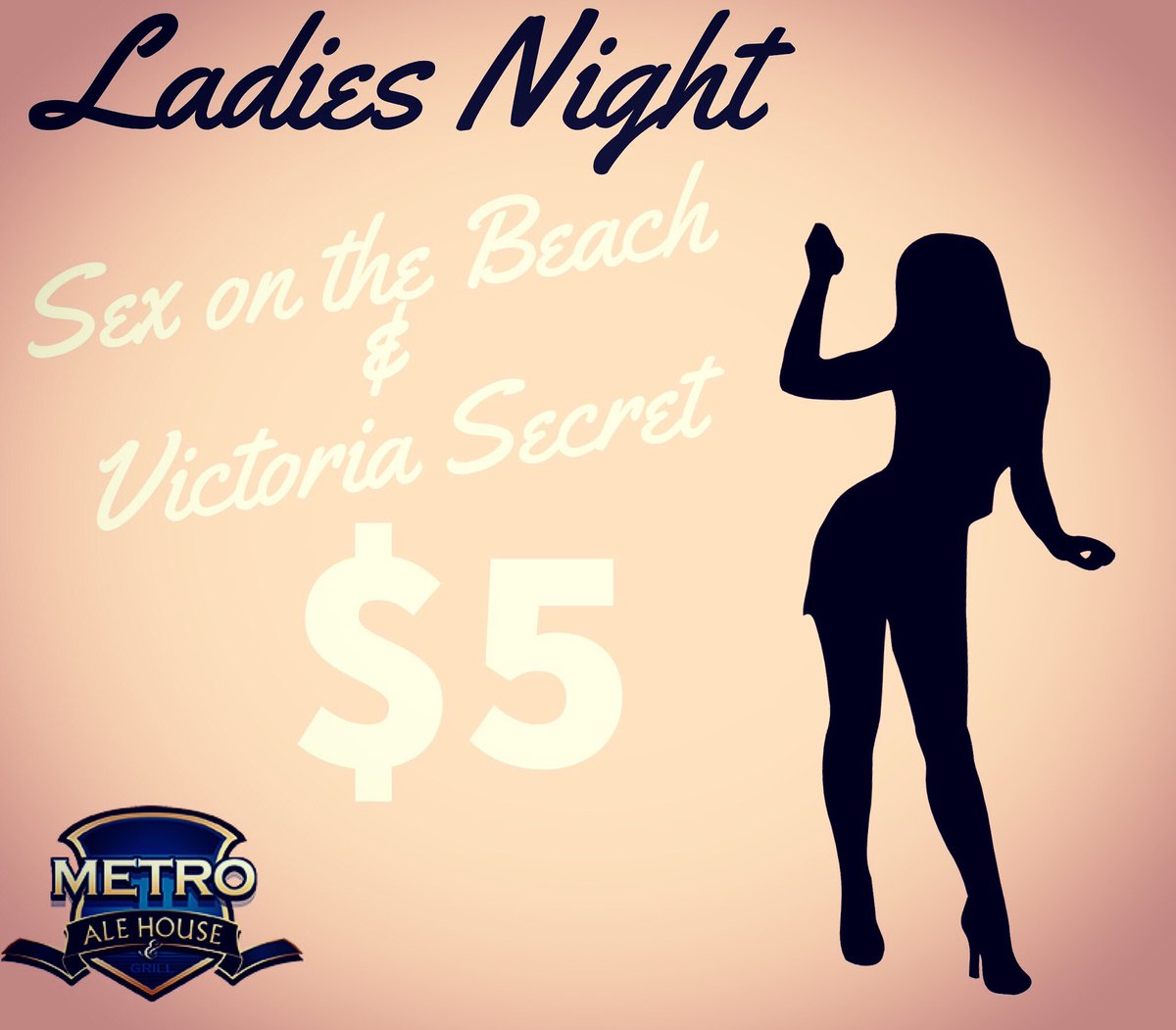 It's Ladies Night!! Come enjoy our drink specials all night long!! #metroalehouse #pomona #ladiesnight