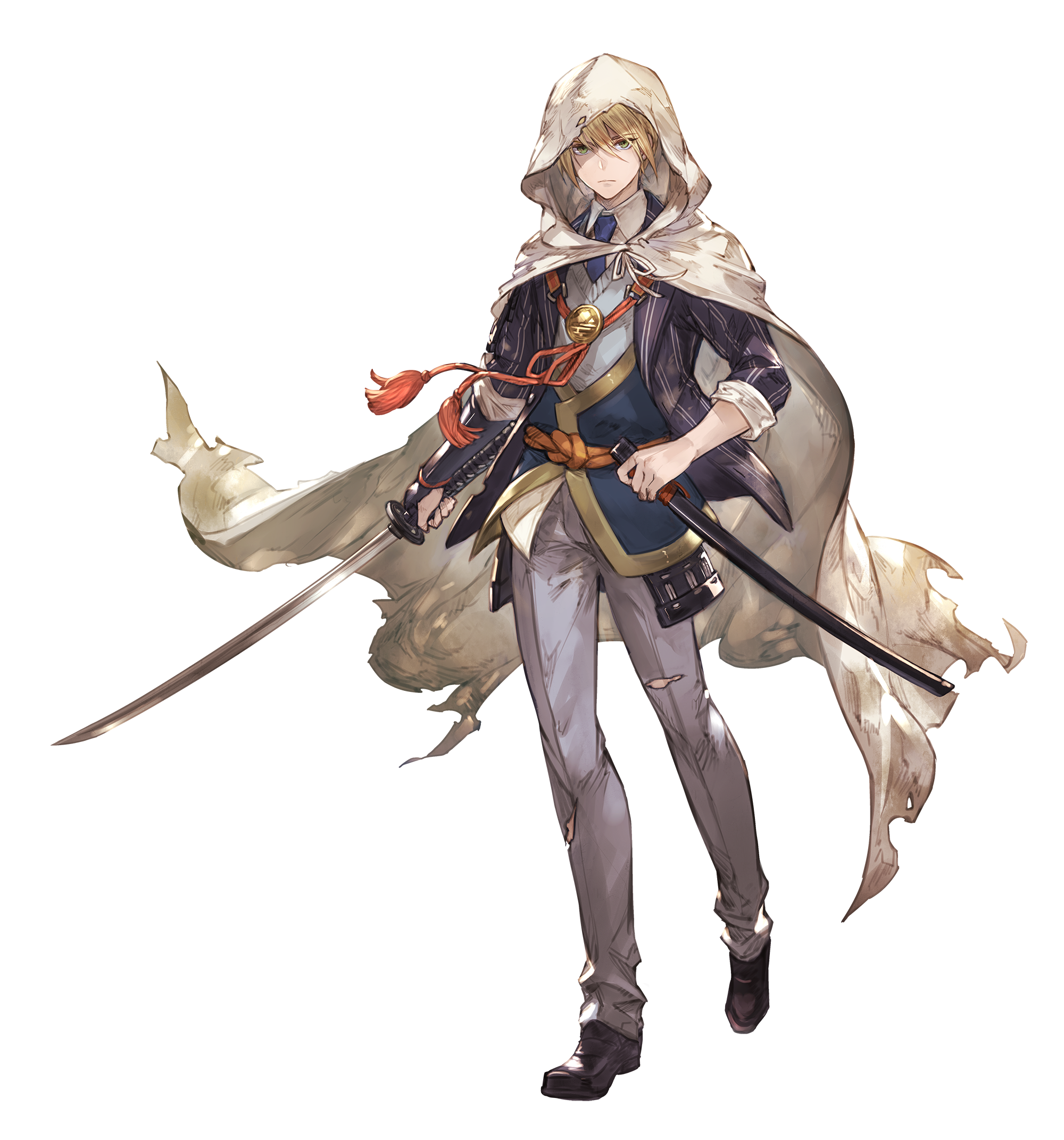 グランブルーファンタジー グランブルーファンタジー 9月上旬より開催のtvアニメ 活撃 刀剣乱舞 とのコラボイベントにて登場する新キャラクターを紹介 第一部隊隊長 山姥切国広 です 画像は開発中のものです グラブル 活撃