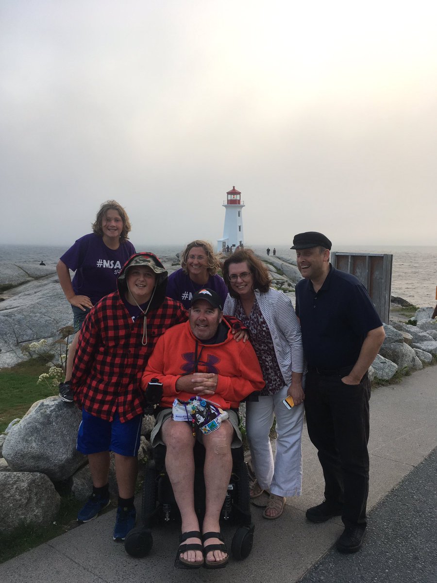 Foster08011973's tweet photo. #MSAawareness, 
Day18: Still in Nova Scotia. Meet with Pam Bower at Peggy's cove.
#Canada. 
#MSAsucks,#kickmsa,#defeatmsa,#fmsa,#curemsa https://t.co/pQuqhJGPsI