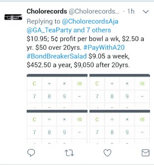 CholorecordsAja's tweet image. #Krumpets $14.25 Soup $3.25 Salad $10.95 #Lasagna $10 $38.45 #OilCaneSyrupDominoMolasses $13.25 $51.70 no eggs-1 no coffee-5 no sandwiches-5