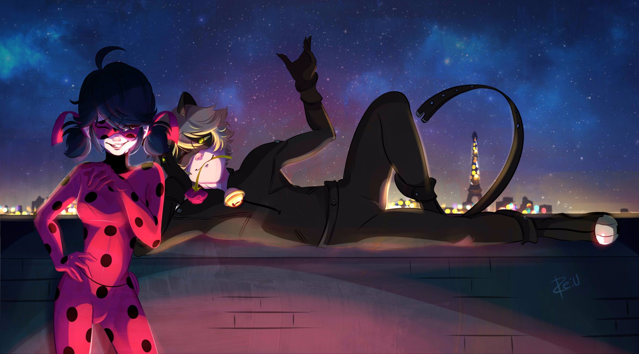 “I'm dying but I already finished #MiraculousLadybug” .