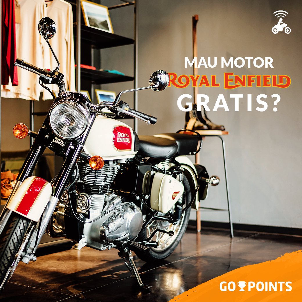 Tukar 450.000 poin dengan 1 unit motor Royal Enfield Classic 350 hanya di bit.ly/SmPointsRE