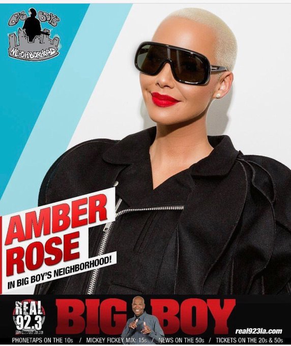 Check out my interview Tomorrow on @BigBoy @Real923LA 😍❤️🙏🏽 #amberroseslutwalk https://t.co/3xBD4L7Y
