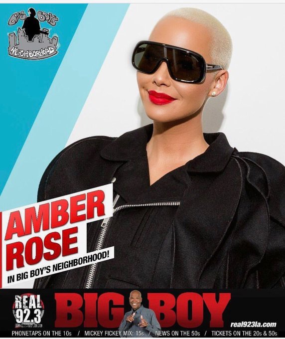 Check out my interview Tomorrow on @BigBoy @Real923LA ?❤️?? #amberroseslutwalk https://t.co/3xBD4L7Y