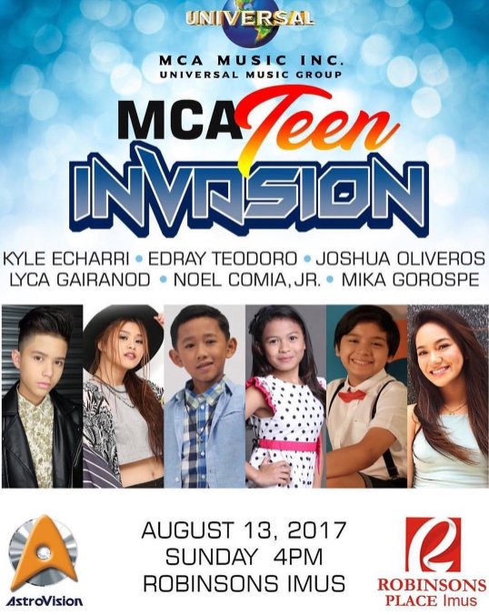 SamMing15's tweet photo. Caviteños!! Watch Out for MCA TEEN INVASION This Sunday August 13 at Robinson's Imus!! https://t.co/cnbgkMT7AE
#SAMSHOAFonLittleBigShots https://t.co/v3SfwxdBaR