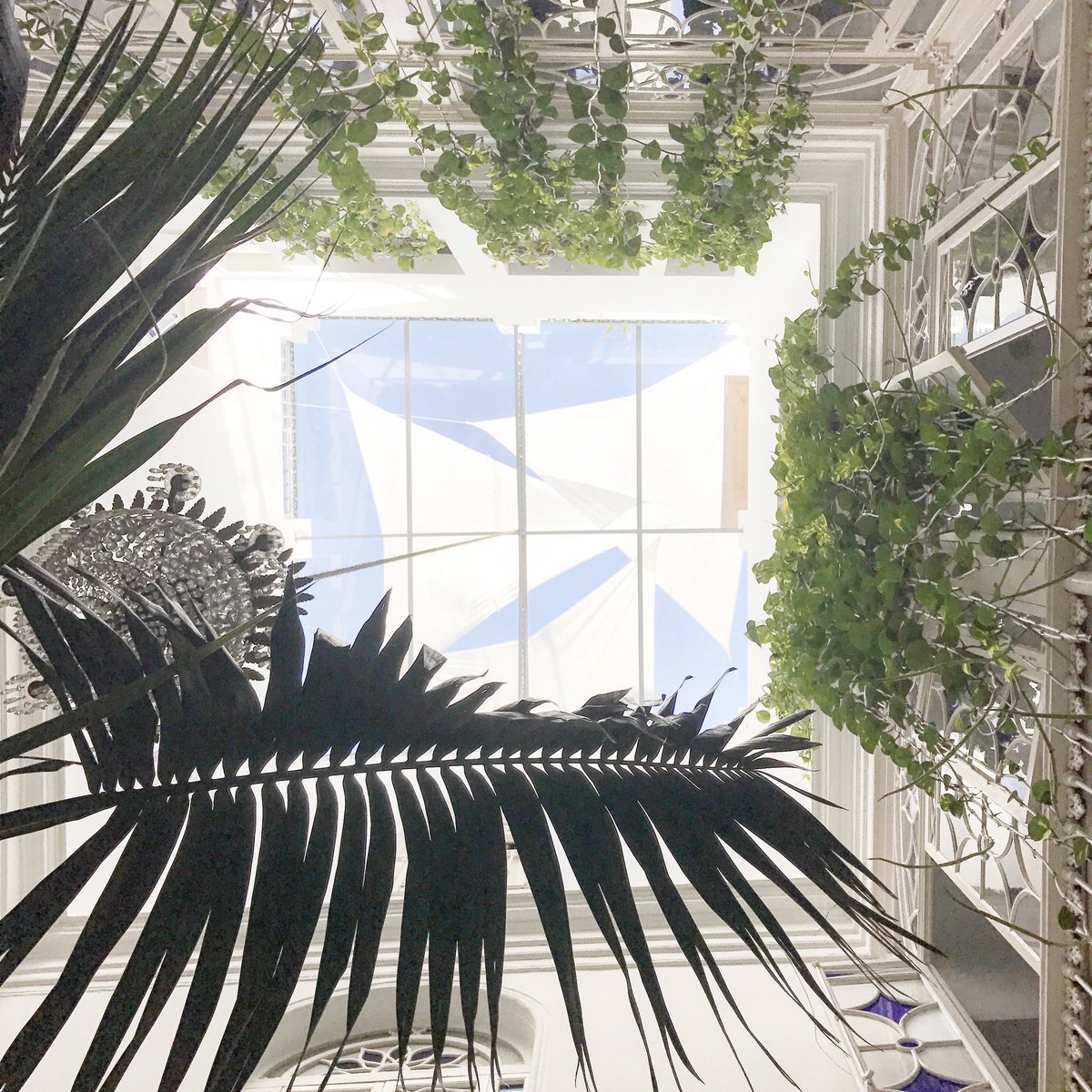 In love with <a href="/HCasadecolon/">Hotel Casa de Colón</a> beautiful #interiors 💙💚stop 4 🚩#sevilla #boutiquehotel #hotels