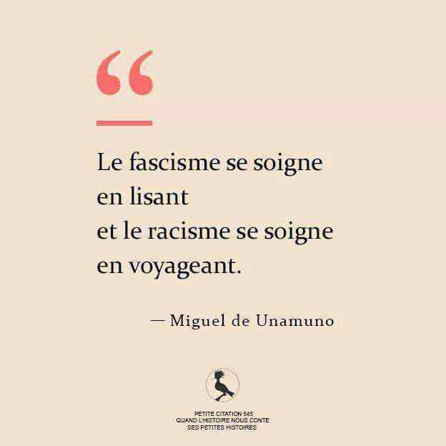 okumusokan's tweet photo. "Faşizm okuyarak, ırkçılık seyahat ederek iyileşir" 
Basklı yazar Miguel de Unamuno https://t.co/zgjV5sKTwA
