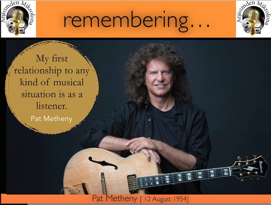 Happy birthday to Pat Metheny Born on this day in 1954  