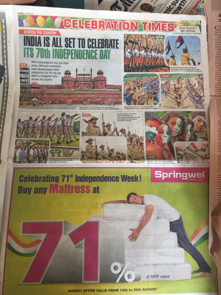 sokso's tweet photo. I guess there is some confusion its 70 or 71 Independence Day kya confusion hai bhai#Independenceday#delhitimes #TimesofIndia https://t.co/Pjk9dRHhfe