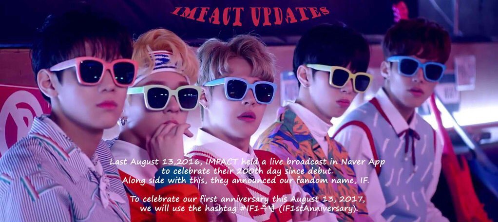 IMFACT_UPDATES's tweet photo. [ANNOUNCEMENT]
IF's First Anniversary hashtag:

#IF1주년 

❤️ https://t.co/SFy9hUdukw