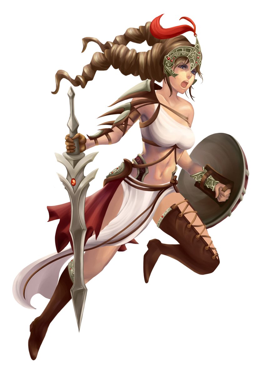 spartan girl commission #photoshop #art #drawing #sexy, image size:844x1200