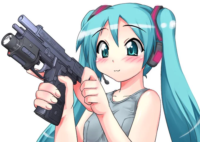 ミクさんとP226。 