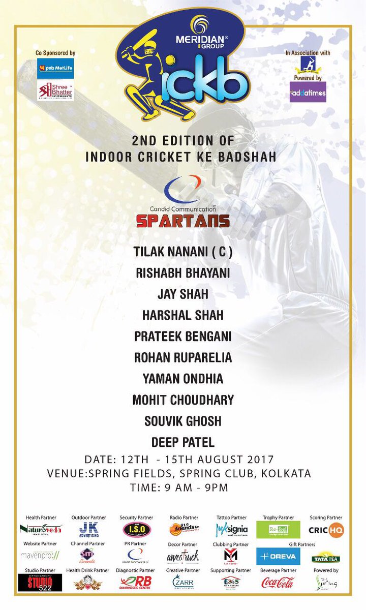 CandidComm's tweet photo. Candid communication as a PR Partner as well as TEAM OWNER for ICKBINDIA #ickbindia #ickb @sayantan1977 https://t.co/n506oSht5L