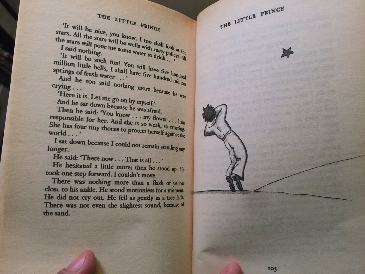 kcmasong's tweet photo. Lovely epitaph after re-reading #TheLittlePrince: "He fell as gently as a tree falls." #SacredPages #BethelSolitude https://t.co/bvf5lUAy9F