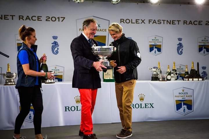 Aletycom's tweet photo. The Cup ! Yes ! #RolexFastnet2017 @VandBOfficiel @MS_SAILINGTEAM @vaincrelamuco @AssoClass40 https://t.co/ZONROW4XbB