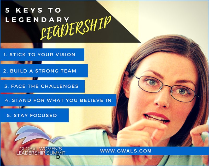 GWALSummit's tweet photo. 5 Keys to Legendary #Leadership.
#WomensLeadership #WomenLead #SuccessfulWomenLeaders #GWALS https://t.co/o2IoA19efq