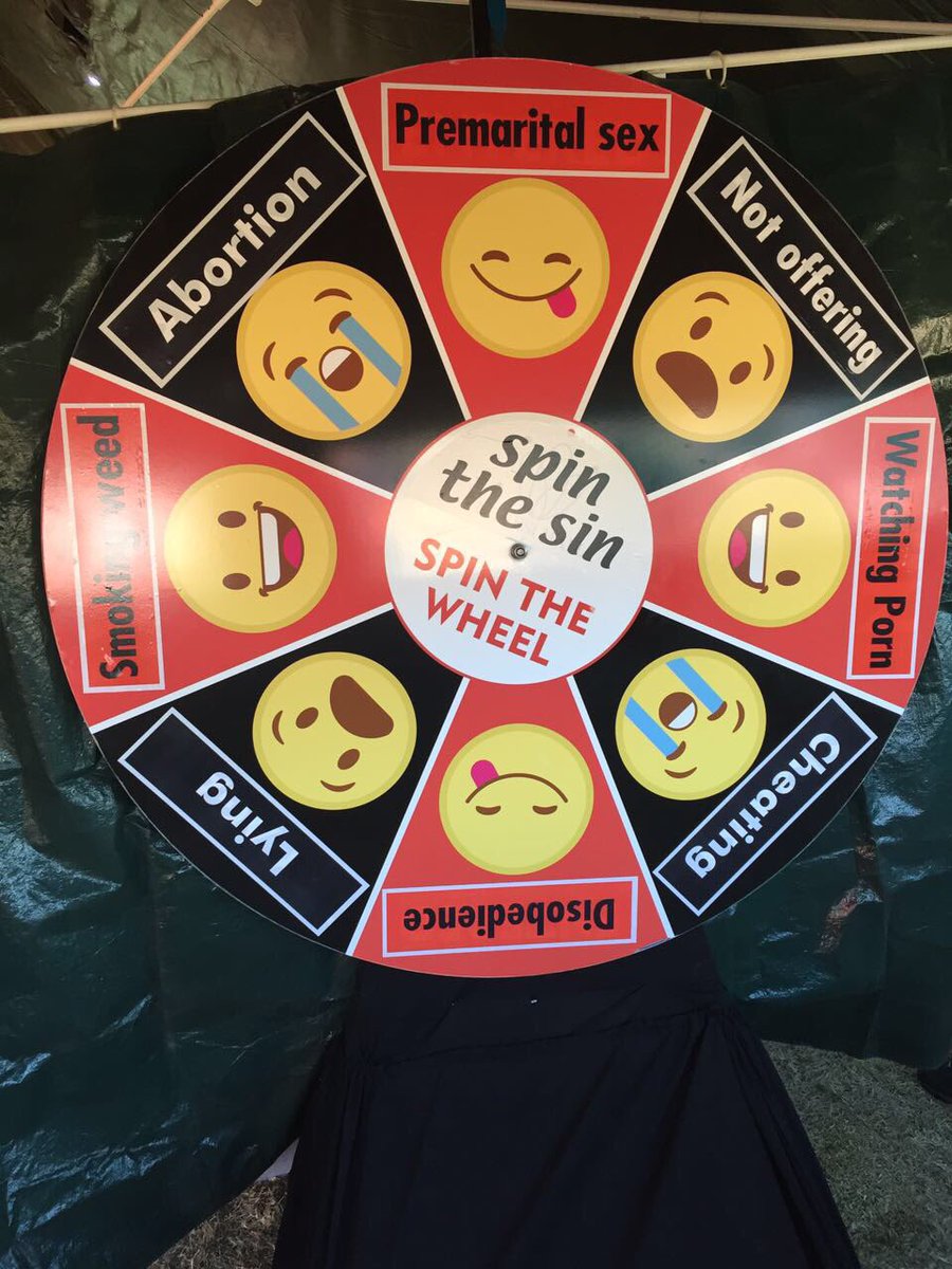 ypc18218's tweet photo. One of our activities at #dotyp2017 - spin the sin wheel https://t.co/X0FBfqea7J