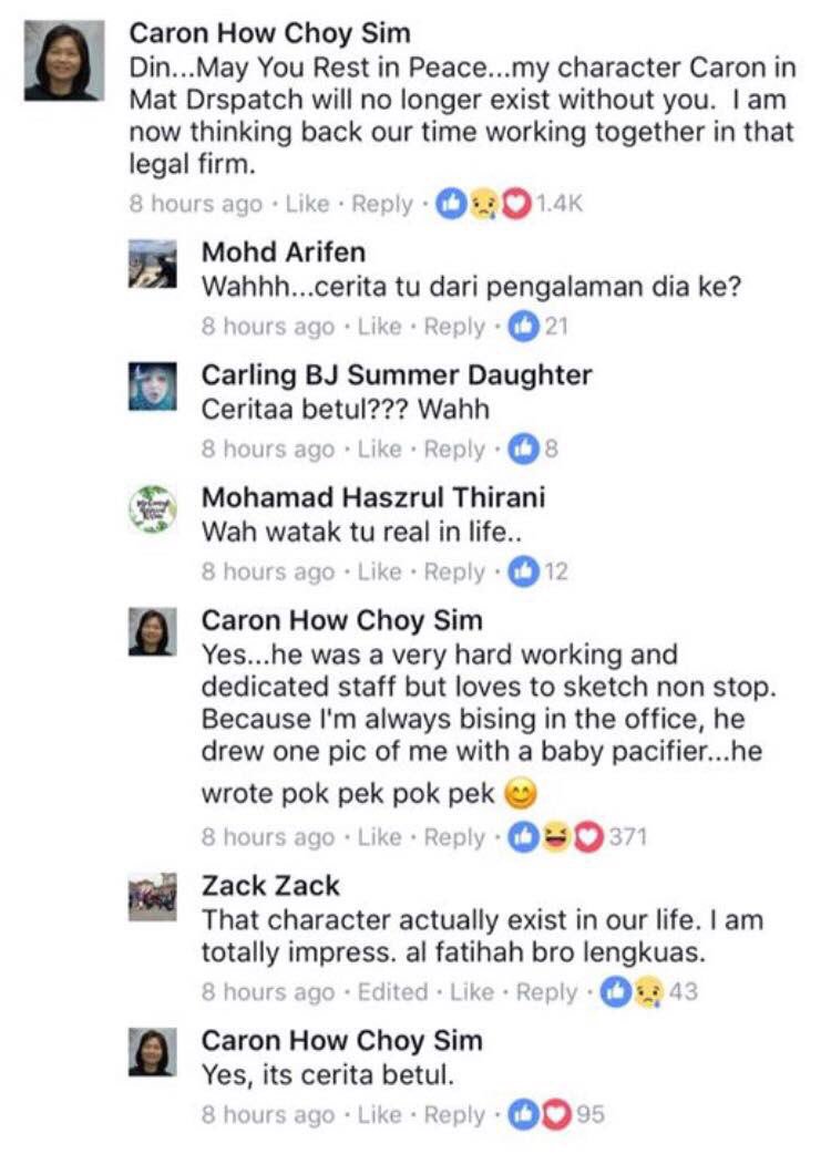 seriusmalaysia's tweet photo. Gila kool! Arwah guna watak dalam kehidupan sebenarnya dalam karya beliau.
Al fatihah.
#matdespatch
#lengkuas https://t.co/Uzt2Y3zr3b