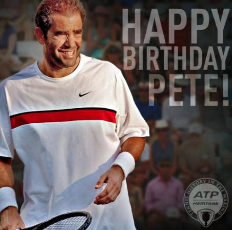 Happy birthday big \"Pistol\" Pete Sampras! 