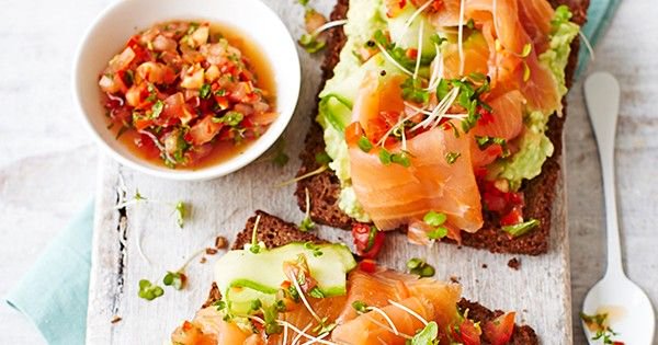 olivemagazine's tweet photo. We 'avo very good idea for you…#avocado toasts with smoked salmon! Perfect for Saturday brunch. Check them out here: https://t.co/rj2Ia1pURe https://t.co/f4vdAuz7Oa