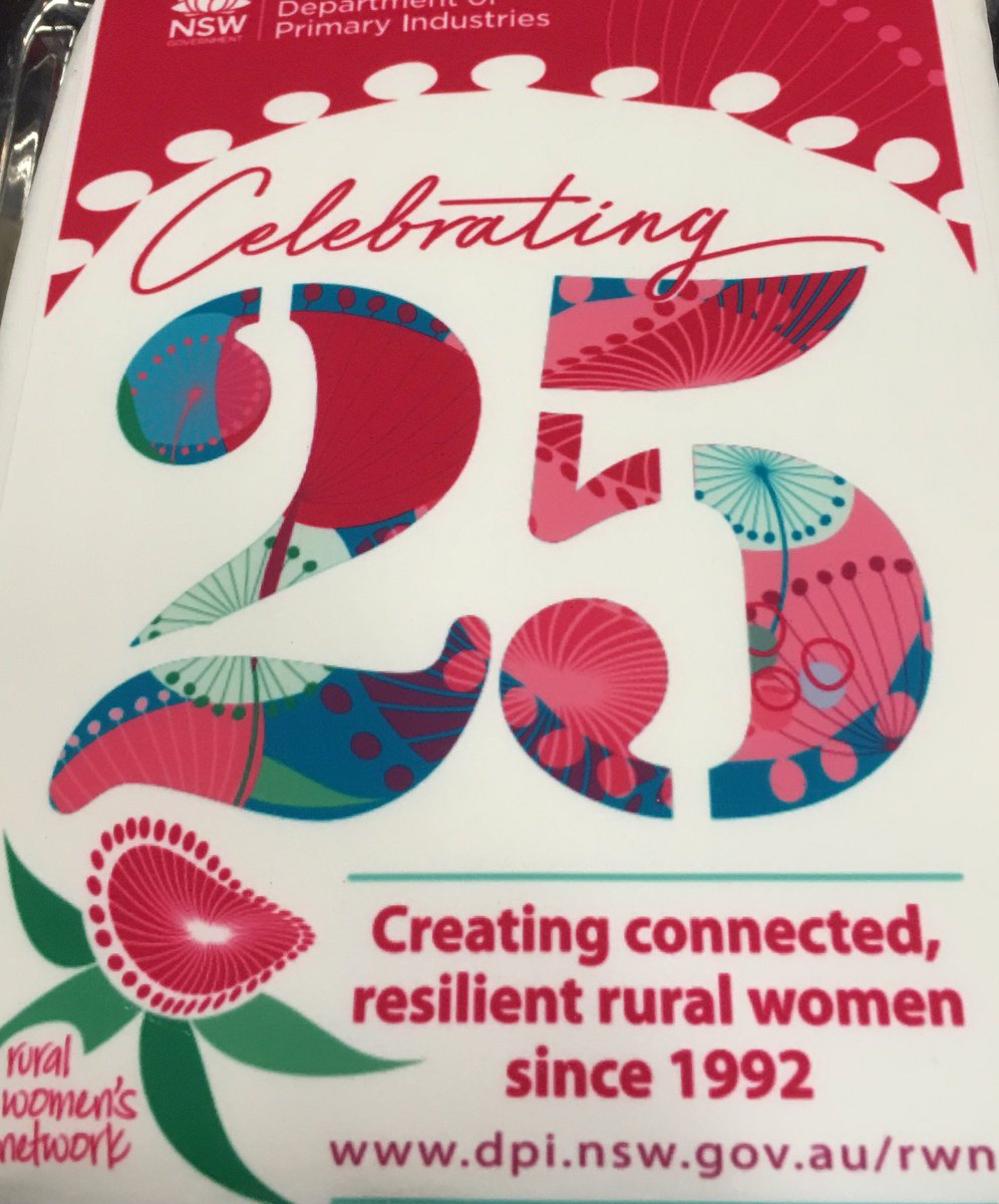 soniammuir's tweet photo. NSW Rural Women's Network - celebrates a milestone. 25 yrs on & still strong! #ruralwomen #NSWDPI #NSWRWN https://t.co/KwbPGJy6f9