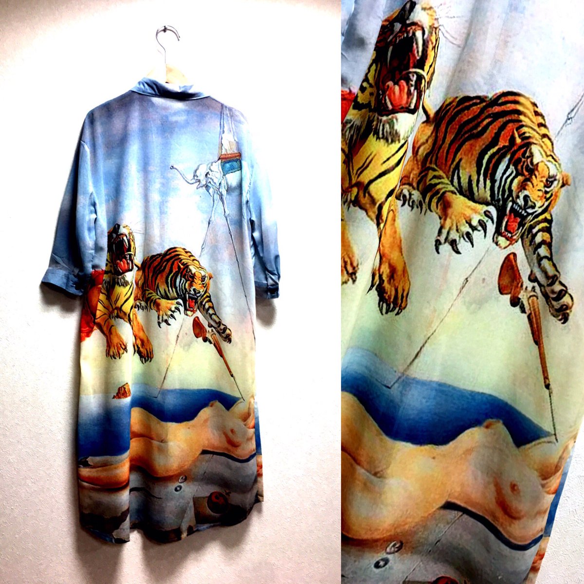 Kaya Select Remake Ar Twitter ダリのシャツワンピースもラスト1点に かなりいい感じです リメイク 中野ブロードウェイ ワンピース ダリ シャツワンピース リメイクワンピース 絵画 トラ タイガー