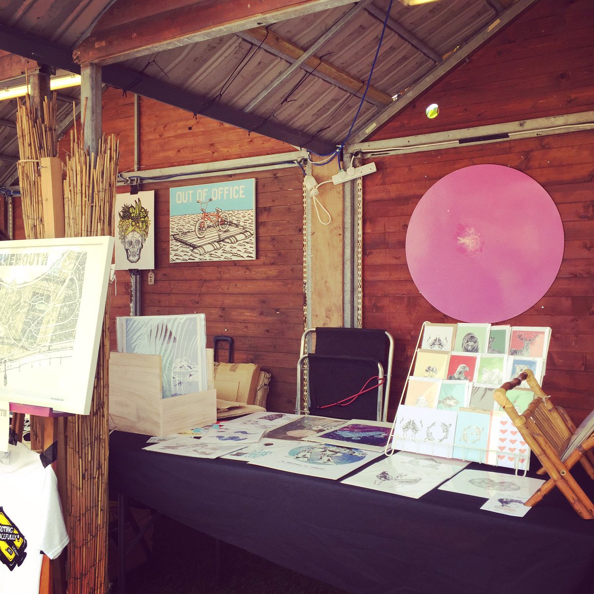 swacic's tweet photo. We're in Bournemouth Square! Pop by and see us! #printsale #liveart https://t.co/GDoSykHf6W