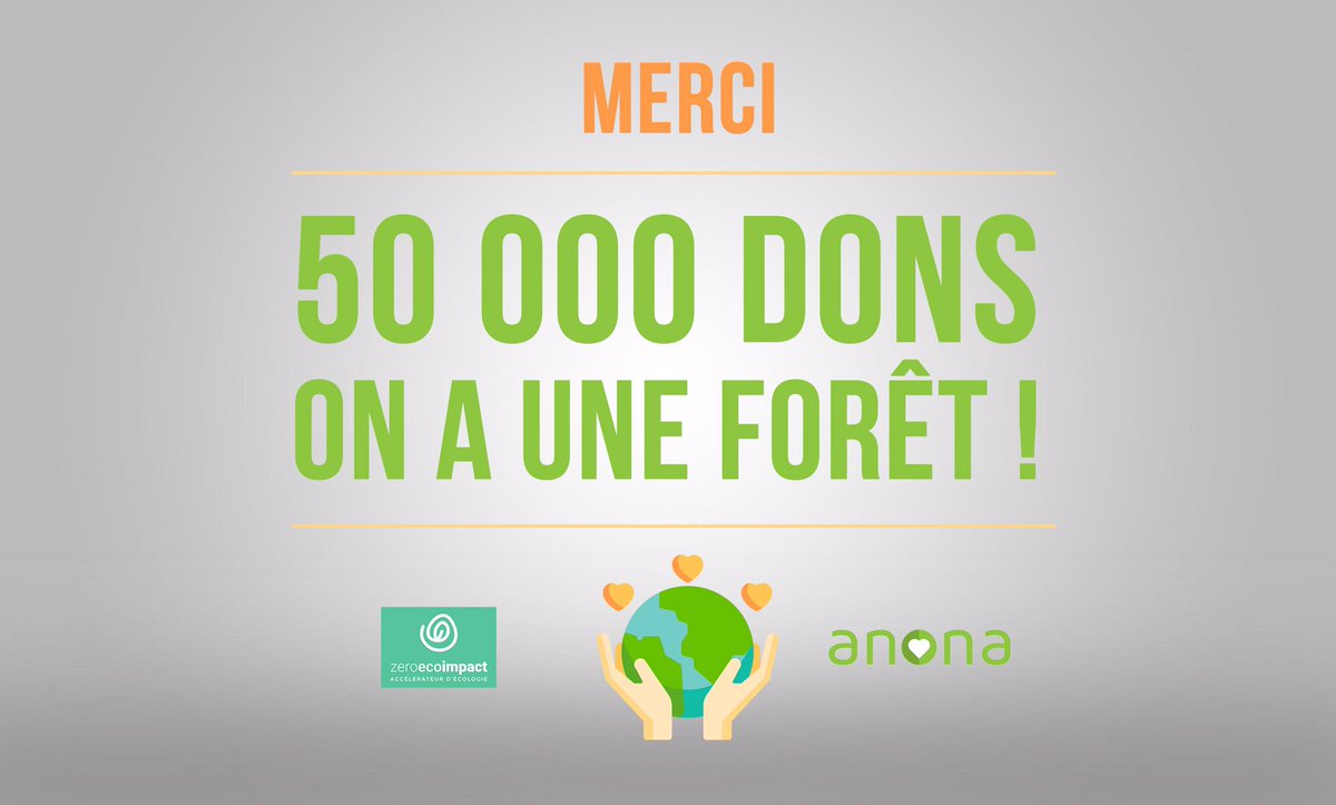 leacamilleri's tweet photo. 50 000 dons en 24H
🌳 ON A UNE FORET ! 
C'est incroyable! Merci du fond du coeur pour votre engagement🌱 
On va aller a voir NOTRE forêt ! https://t.co/bLmJyOyesb