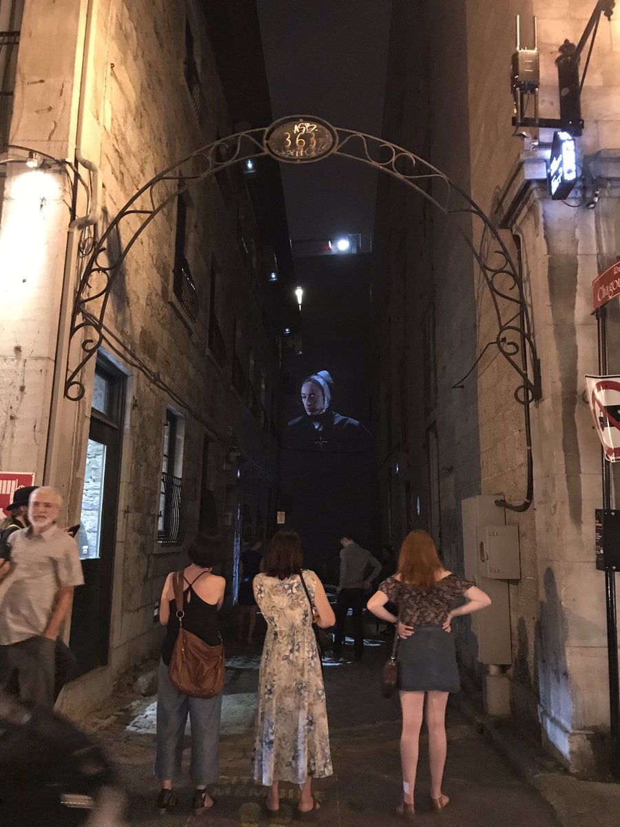 AlexandreJardin's tweet photo. À Montréal, avec Cité Mémoire, le passé sort des murs, des sols, des ruelles. Le monde réel est repoétisé... https://t.co/1jOzFMYsrq