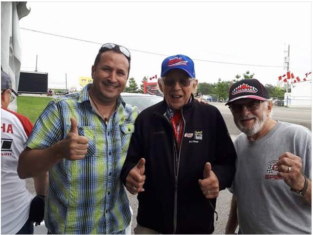 VRRACANADA's tweet photo. Sylvain is in good company w/ Phil Read (1st rider to win 3 world Championships in motorcycles 125,250 and 500) w/ halloffamer Yvon Duhamel https://t.co/r6g2NPPBDF