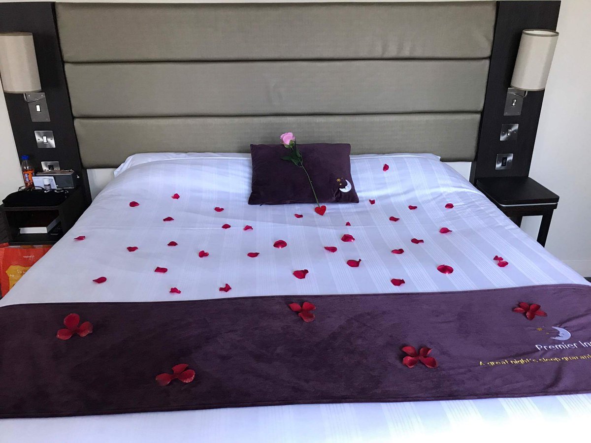 Ready for the bride and groom tonight, along with bubbles, flowers and towel art wedding cake! <a href="/katesharpe69/">Kate Sharpe</a> <a href="/RikkiQuinlan/">RQPI</a> <a href="/PIWestIsBest/">West Is Best</a>