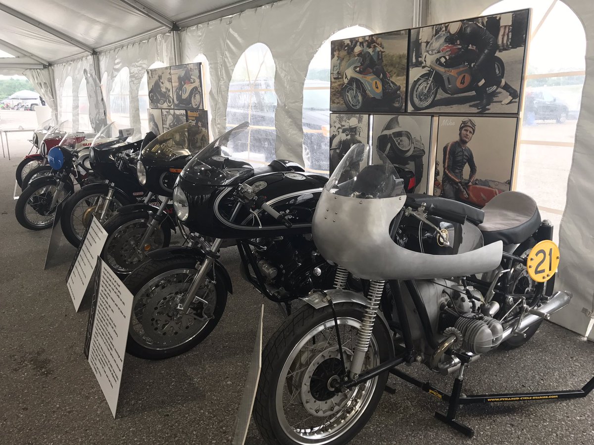 VRRACANADA's tweet photo. This weekend at mosport we have a great display of motorcycle history alone with the 1967 riders. Celebrating 50 years #vrra #Motorcycle https://t.co/Nq9auwvHAY