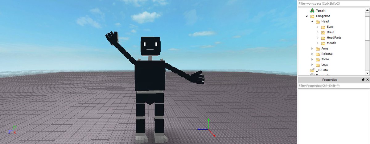 Got_Reboot's tweet image. @Roblox here come's cringebot again, with a way more organized Workspace.
#RobloxBuildingContest #Roblox #ROBLOXDev