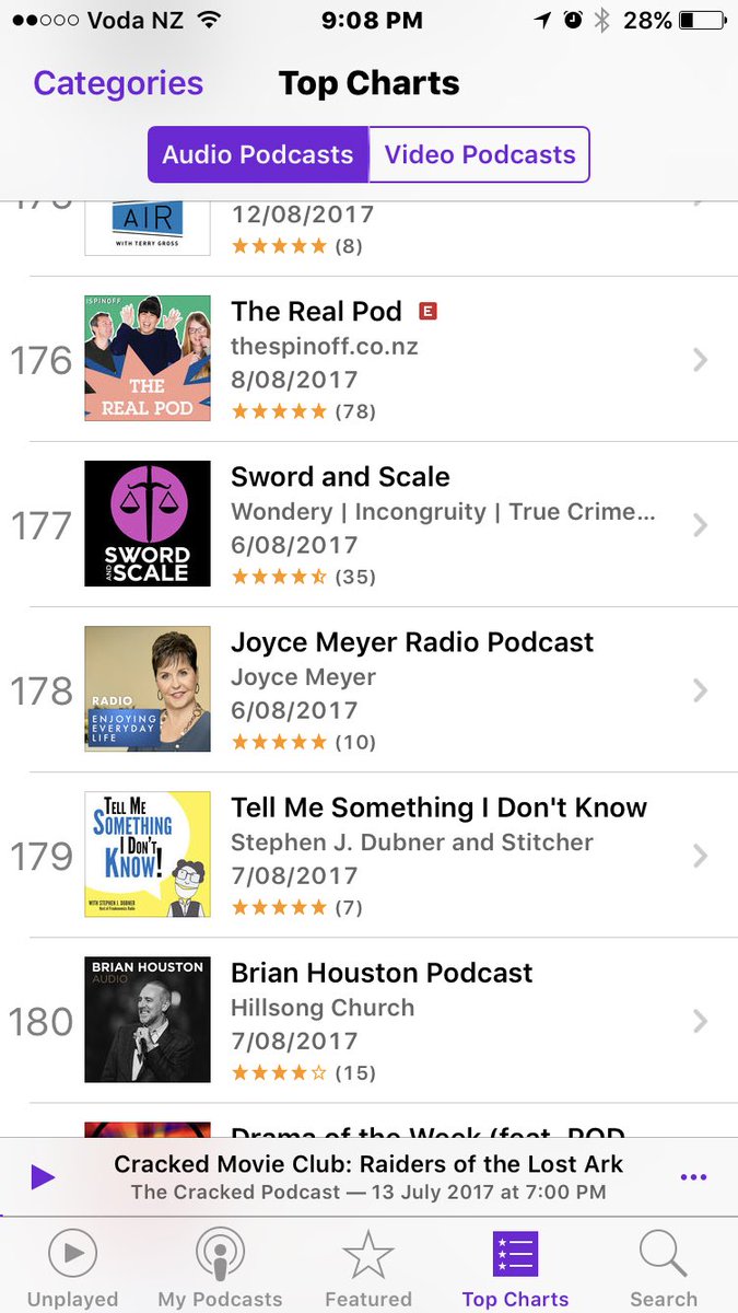 jacktippler's tweet photo. Shoutout #therealpod for overtaking hillsong on the iTunes Charts!! @JaneYee @duncangreive @alexkc https://t.co/Z5IuwnViEv