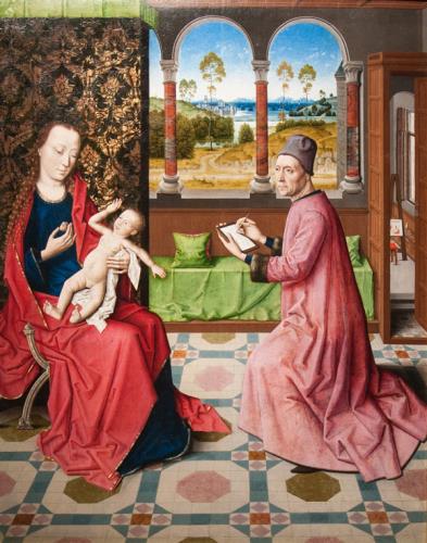TheBowesMuseum's tweet photo. Discover the display inspired by the St Luke Drawing The Virgin &amp; Child painting and join the workshops! #famdayout https://t.co/PXaYfn3gfM https://t.co/B4Cpp3MCoB