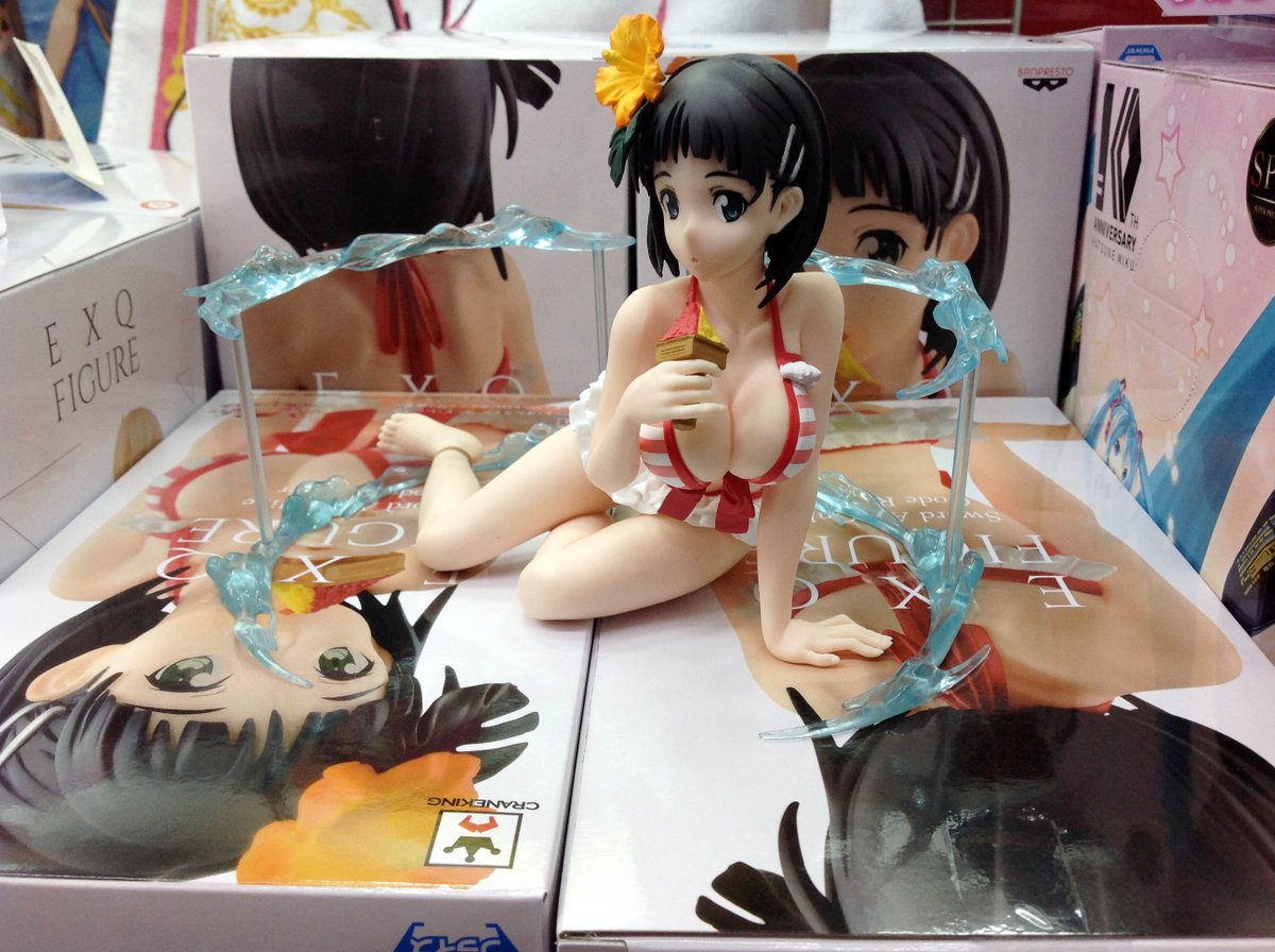 王の洞窟 岐南本店 En Twitter 今週のプライズ入荷情報その10 ソードアート オンライン コード レジスタ Exqフィギュア トロピカルシャワー直葉 こちらも Exq ブランドから 気合入ってます 直葉のフレッシュな水着姿を大胆に立体化 水のクリアエフェクト