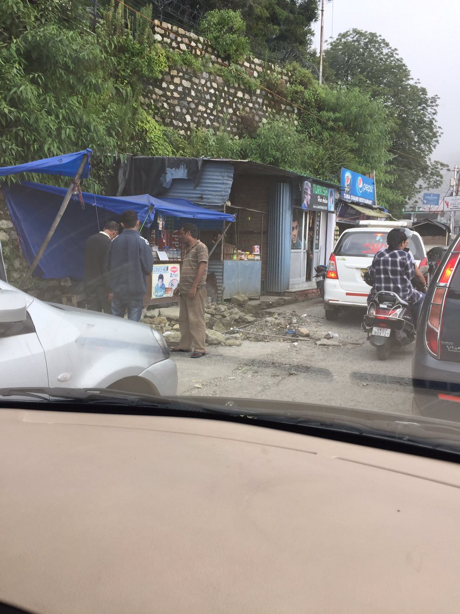 Encroachment on kempty stand mussoorie. Must be removed. <a href="/ganeshjoshibjp/">Ganesh Joshi</a> <a href="/madankaushikbjp/">Madan Kaushik</a> @anmoljain75 <a href="/GeetaKumai/">Geeta kumai</a>