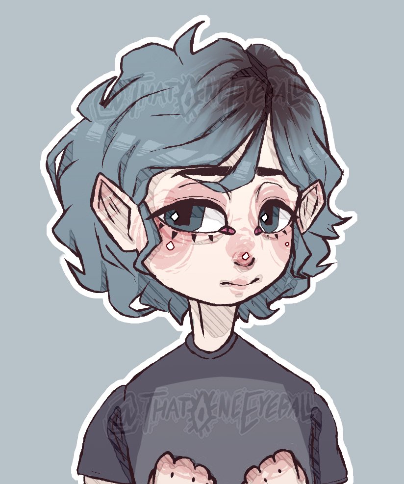 ThatOneEyeball's tweet photo. just finished an art trade with @Way_too_lazy 
.
.
.
#thateyeballart
12/08/2017 https://t.co/zkvtk025R5