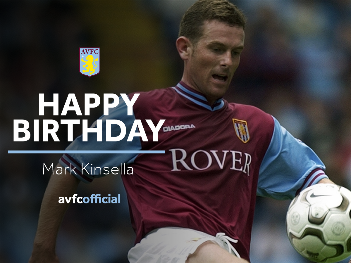 Happy birthday today to former Villan, Mark Kinsella Have a great day, Mark     