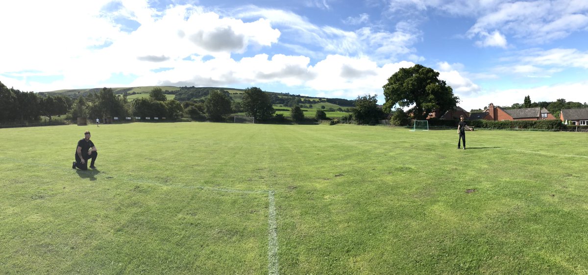 TrewernFC's tweet photo. When @wardyyy23 ruins the club's season opening pitch panoramic photo. You can have him @WelshpoolRFC https://t.co/kwXPHK6PMt