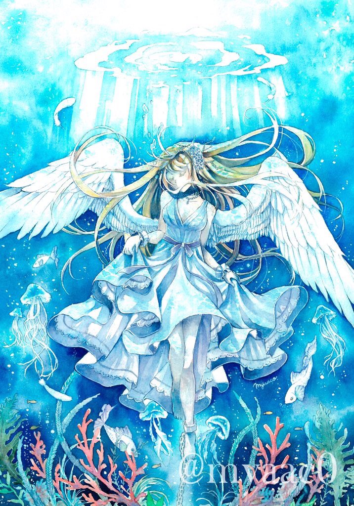 Aoi Inc Pa Twitter Myaacoさん Myaac0 透明水彩にて幻想的な雰囲気のイラストを描く 水彩絵描きです 各地のグループ展等に出展しております 今回は美しさ 穏やかさ 底知れなさ 寂寞感といった 海の持つ色々な一面を絵に込めました 双子の天使に纏わる Aoi Inc Pa Twitter Myaacoさん Myaac0 透明水彩にて幻想的な雰囲気のイラストを描く 水彩絵描きです 各地のグループ展等に出展しております 今回は美しさ 穏やかさ 底知れなさ 寂寞感といった 海の持つ色々な一面を絵に込めました 双子の天使に纏わる