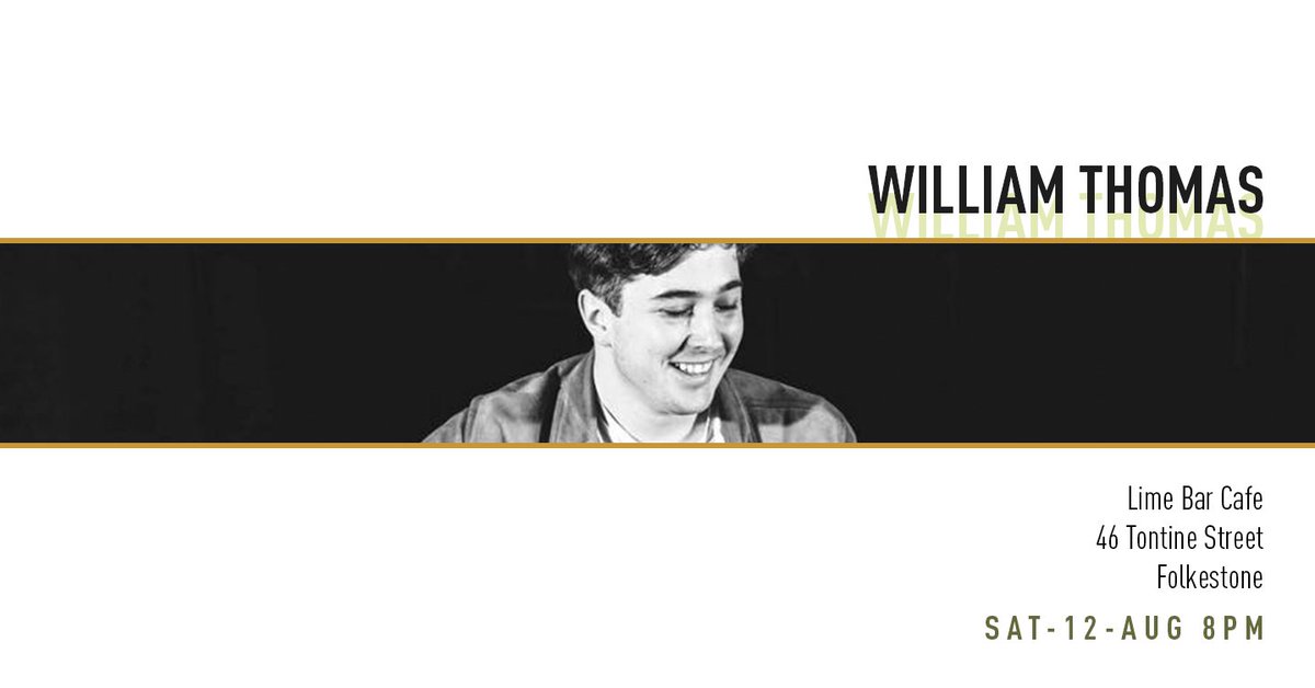 LIVE AT LIME BAR CAFE TONIGHT
William Thomas,  returning to SE Kent after an extensive UK and European tour. Truly soulful touching songs