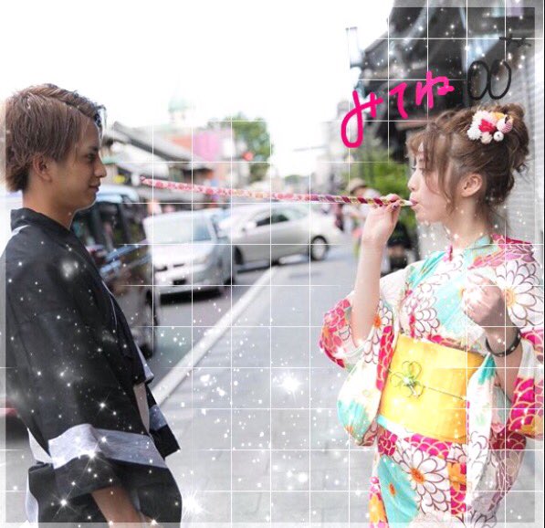 Pop_____li's tweet photo. 

   今日10時からA.bemaTVで 『真.夏のオオ´´カミくンには騙されない』 第4話！ え ナ は 浴衣デートに登場します ！ 👘👫 
きゅんきゅんすること間違いなしなのでぜひ見てくださいな 👀 💕  流れ防止にぴろぴろをしている え ナ と健くン！ https://t.co/aP43gNgWdP