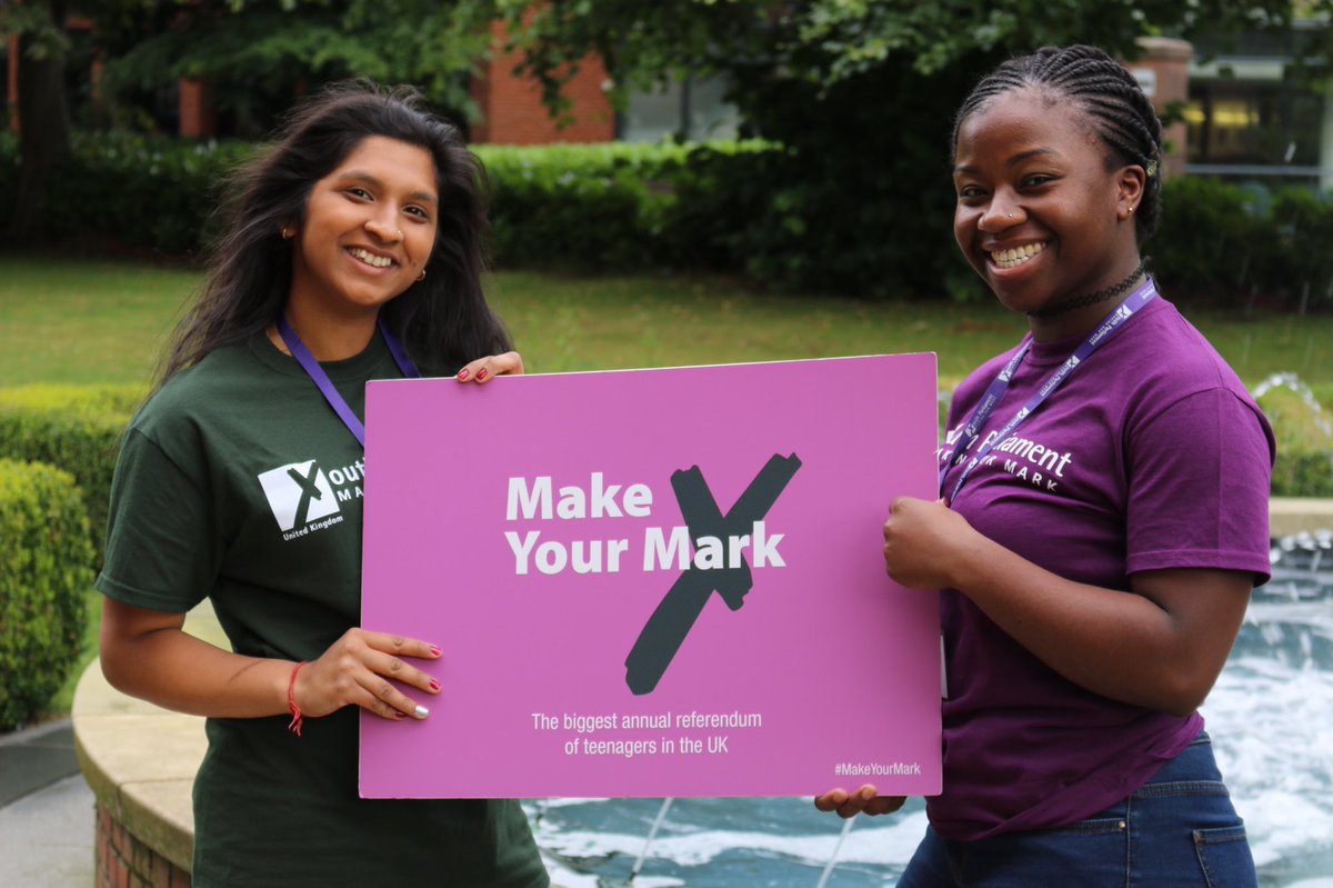 BREAKING: Young people across the UK called to make their mark. bit.ly/2fzhqF1 #makeyourmark