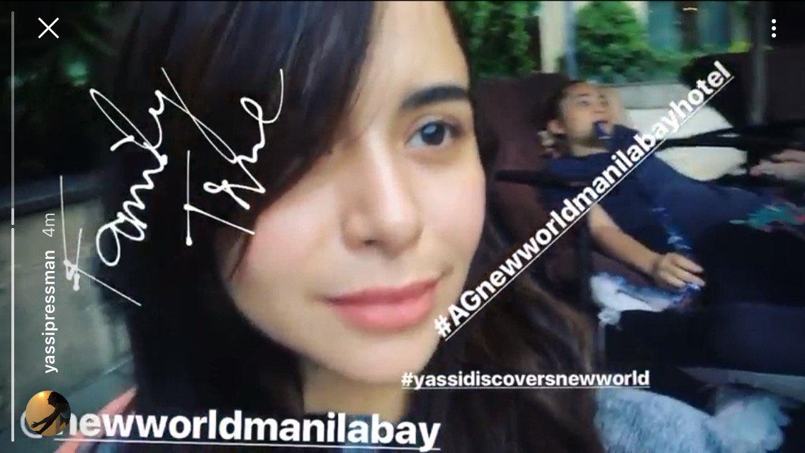 NewWorldManila's tweet photo. Actress-dancer-singer-host @yassizle is documenting her #AGNewWorldManilaBayHotel experience on https://t.co/KHHxOUtoV2. Tune in. ❤️ https://t.co/zwQxJlBM7A