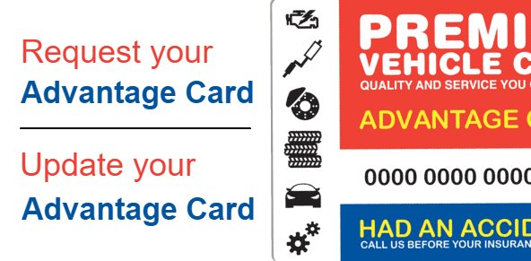 PremierVehicle's tweet photo. Sign up for our FREE Advantage Card - Or update your details if you are already a card holder here: https://t.co/lTFkkaZAB3 https://t.co/QAxZmKCD17