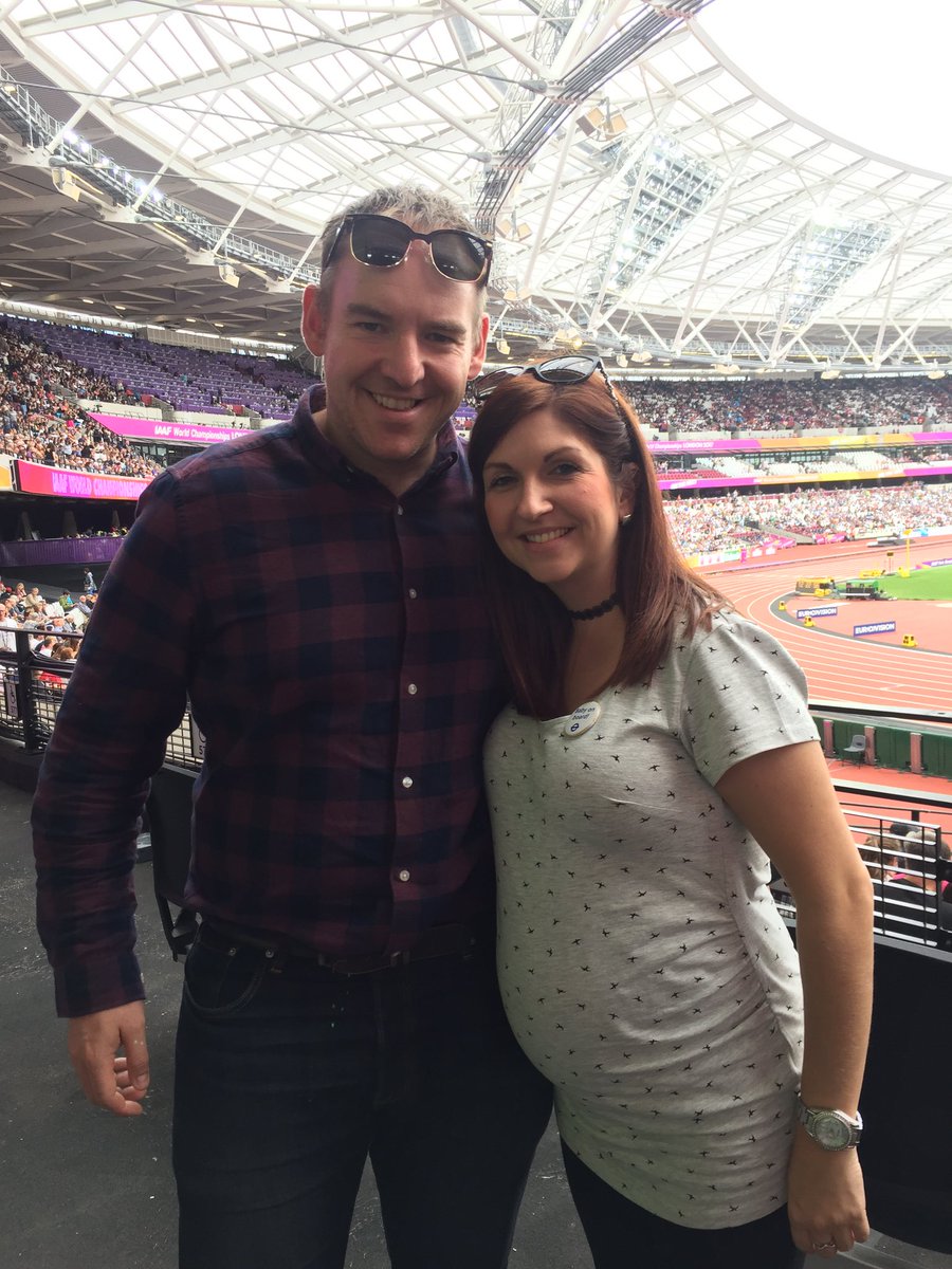 jonathan_evans1's tweet photo. Immense to see these athletes! #bolt #26weeks #bump #iaafworlds #bigscreenplease https://t.co/7JZw9xC9tt